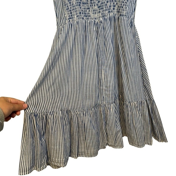 Old Navy Blue and White Striped Sleevless Flared Bottom Dress Size XS - Picture 13 of 17